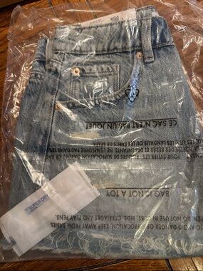 Garage Light Blue Denim Jean Shorts